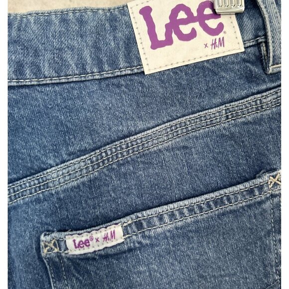 Lee x H&M Jeans Girls 14 Relaxed Fit Tapered Leg Denim NEW 26 x 26 Stretch NEW - Picture 6 of 6
